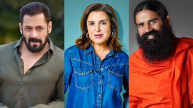 Salman Khan, Farah Khan and Baba Ramdev