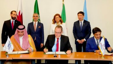 Officials from Saudi Arabia, Qatar, and international partners sign an USD 89 million funding agreement to support Syria’s public sector.