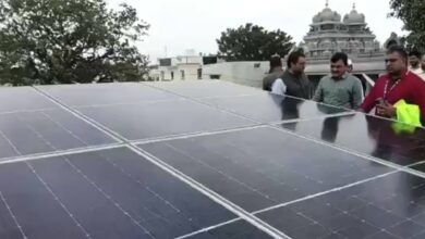 Solar panels laid in Konda Reddy Pally village