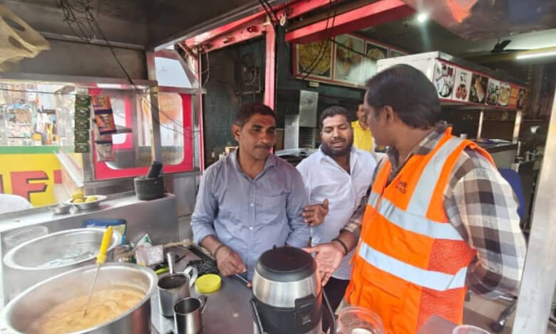GHMC conducts food safety raids at tea points in Hyderabad