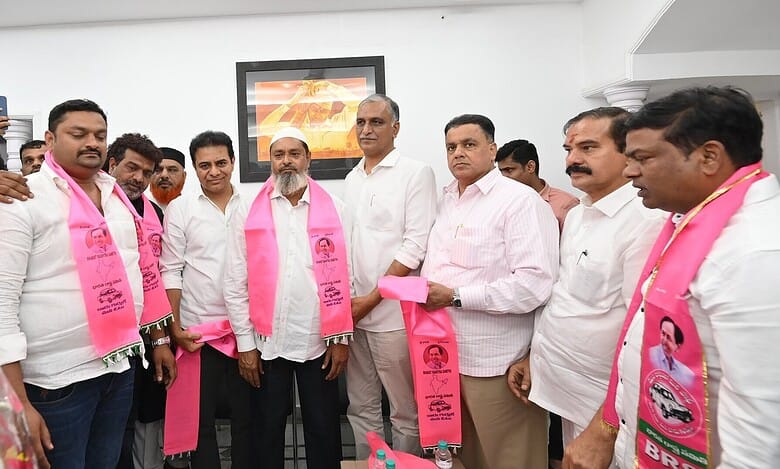 AIMIM leaders join BRS