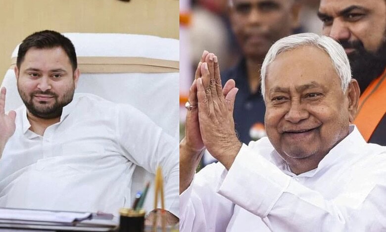 Tejashwi Yadav (Left) and Nitish Kumar ((Right)