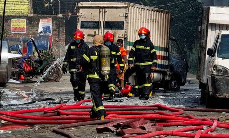 Fire broke out at a chemical warehouse and garment factory in Bangladesh