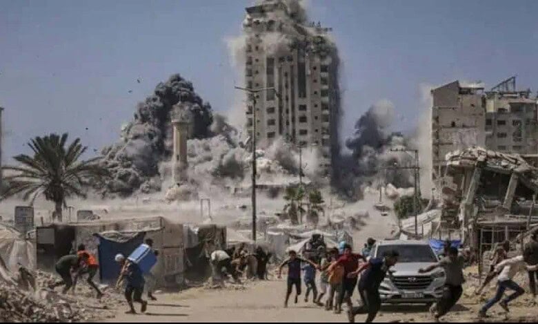 Building in Gaza