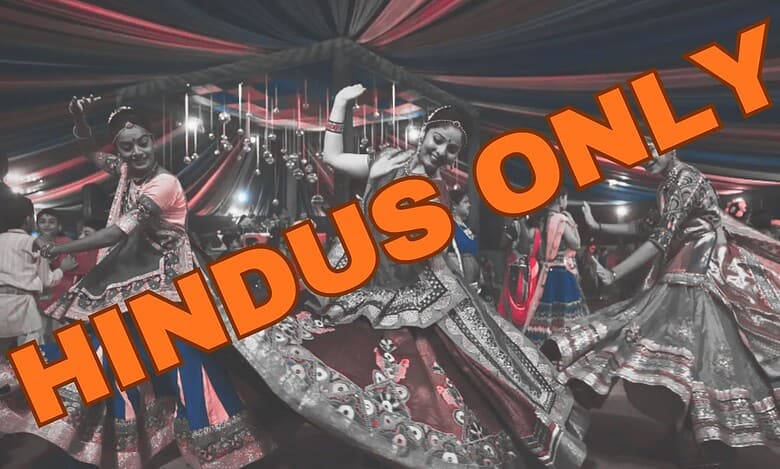 Garba night Hindus only