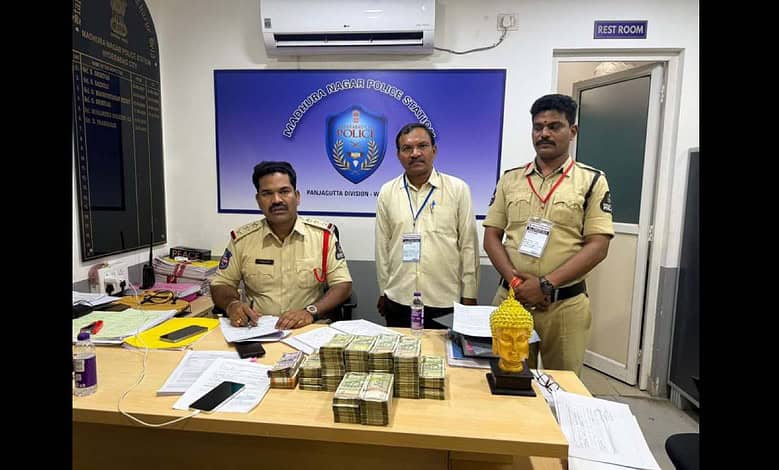 Madhurangar police seize cash ahead of Jubilee Hills by election