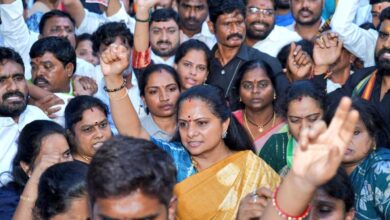 Telangana Jagruti President Kavitha calls for cancellation of Group 1 exams