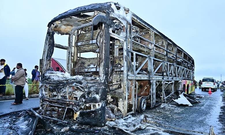 Bengaluru IT body urges probe after Kurnool bus blaze kills 20