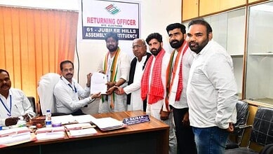 Congress candidate Naveen Yadav files nomination for Jubilee Hills bypoll