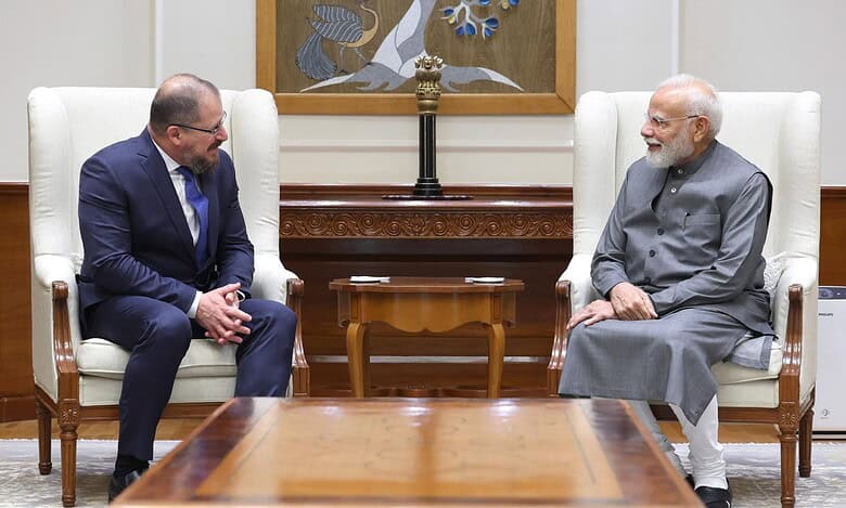PM modi with Cristiano R. Amon