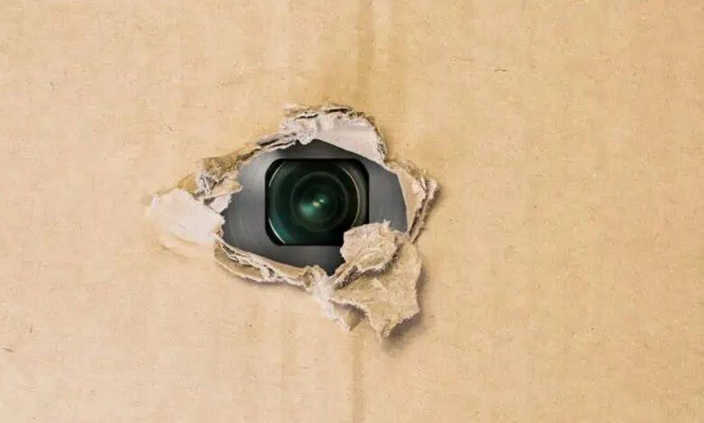 Secret camera found inside girls' restrooms at government school in Karimnagar district on Monday, October 27, 2025.