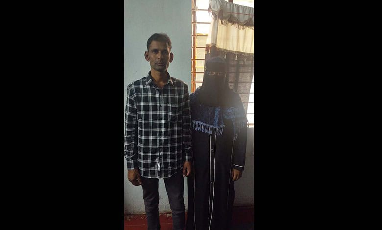 Syed Baba with his wife Sameena Begum