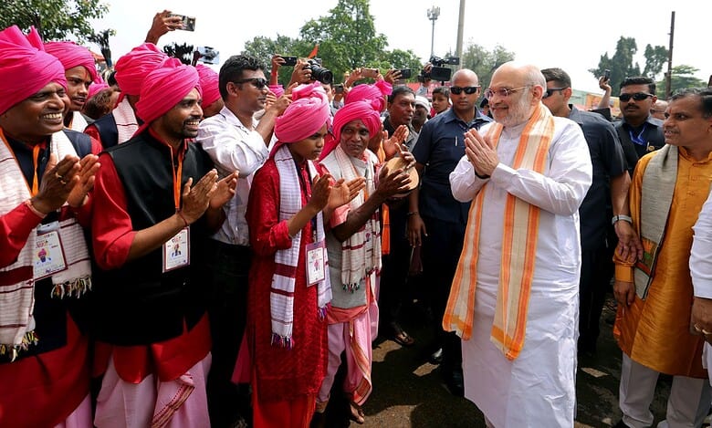 Union home minister Amit Shah in Chhattisgarh