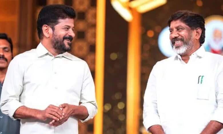 Telangana CM Revanth Reddy and deputy CM Bhatti Vikramarka