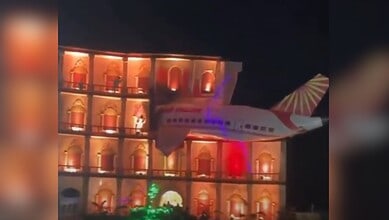 A Durga pooja pandal recreated the tragic Ahmedabad plane crash, drawing strong criticism from civil society