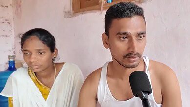 Tribal farmer Sai Siddu and his wife