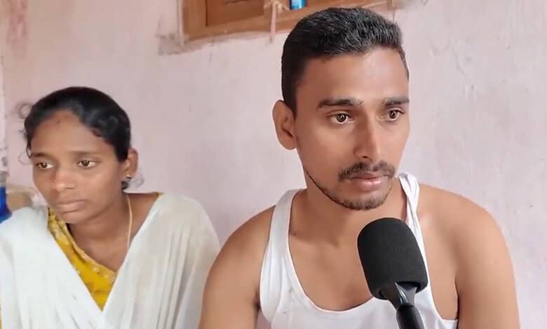 Tribal farmer Sai Siddu and his wife