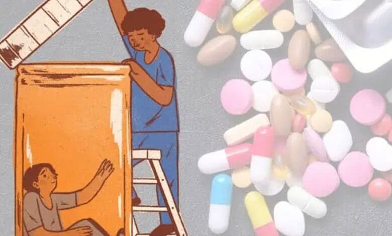 Representational image of youth addicted to drugs