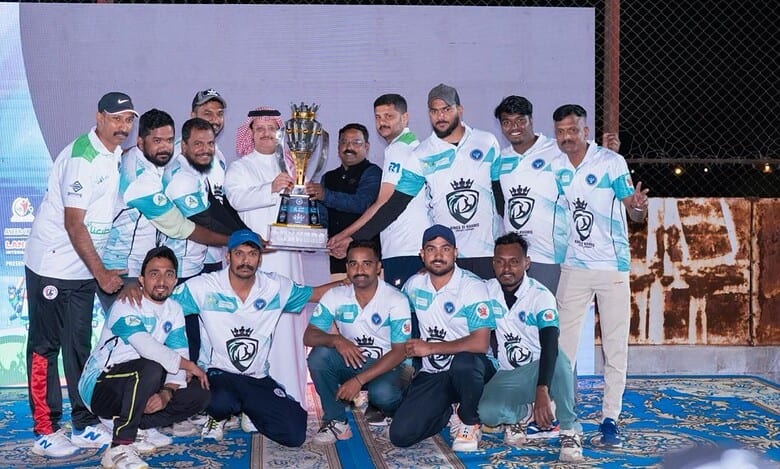 Members of Team Dracary with the trophy