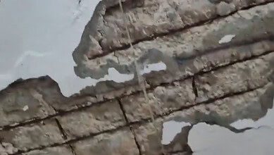 Part of government office collapse in Hyderabad