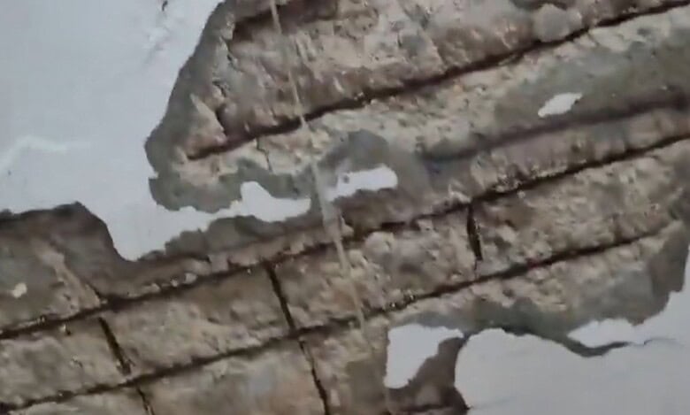 Part of government office collapse in Hyderabad