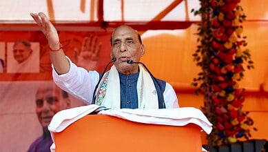 Union defence minister Rajnath Singh
