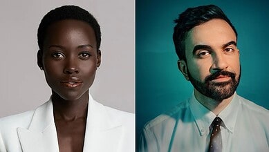 Lupita Nyong’o (right) and Zohran Mamdani