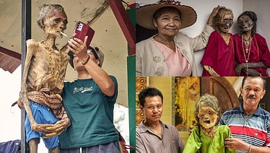 Images of dead people of Toraja