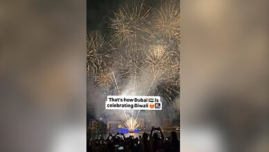 Firework show in Dubai (Image: Visa_and_vadapav on Instagram)