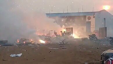 Fire at firecracker warehouse in Telangana's Sangareddy