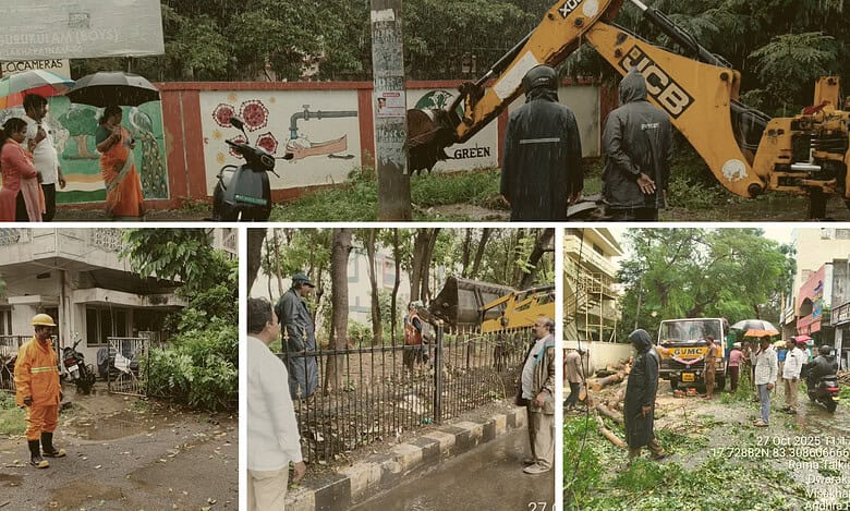 Vishakapatnam Municipal authorities gearing up for quick response during Cyclone Montha