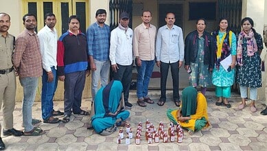 Telangana excise department seizes 33 bottles of liquor