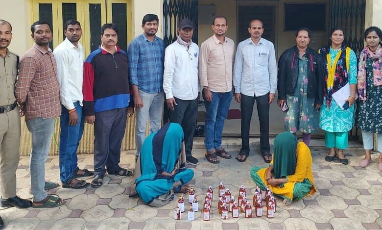 Telangana excise department seizes 33 bottles of liquor