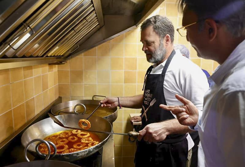 Rahul Gandhi celebrates Diwali