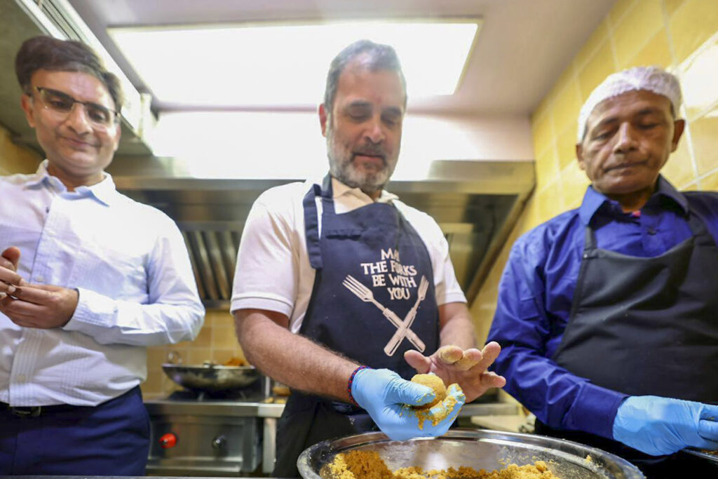 Rahul Gandhi celebrates Diwali