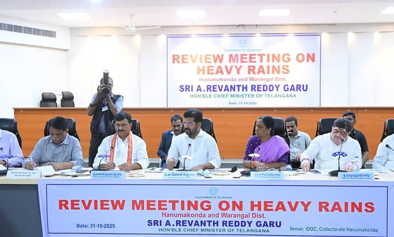 Telangana CM announces financial aid to Cyclone Montha victims