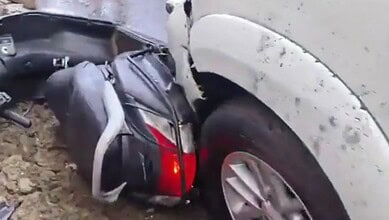 Road accident in Hyderabad