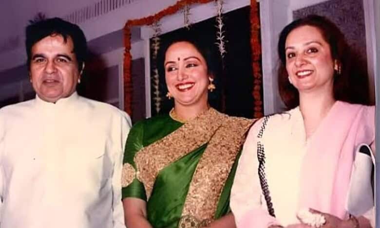 Saira Banu, Hema Malini and Dilip Kumar
