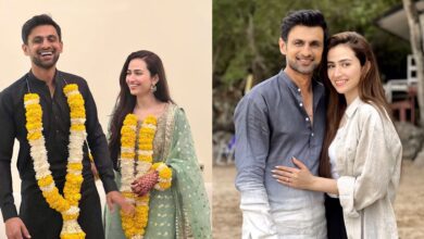Shoaib Malik and Sana Javed