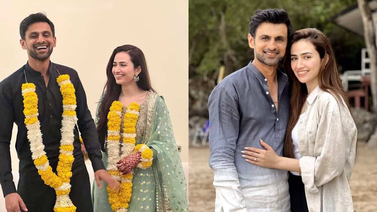 Shoaib Malik and Sana Javed