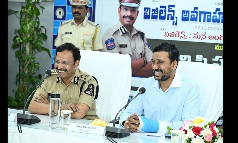 Commissioner of Police VC Sajjanar at Singareni Collieries Co. Ltd. for the Vigilance Awareness Week