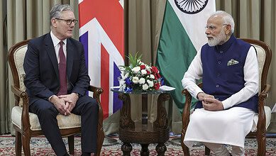 PM Modi with UK PM Keir Starmer