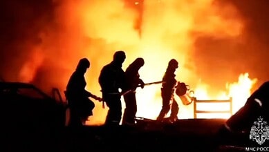 ukraine drone attack russia's gas plant