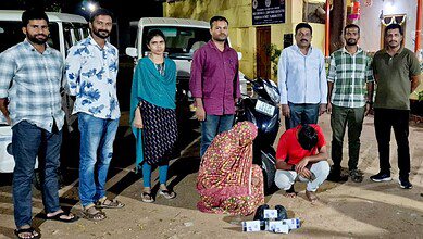 Hyderabad: 1.4 kg ganja seized in Nampally, two arrested