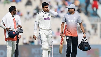 Shubman Gill retires hurt with neck sprain