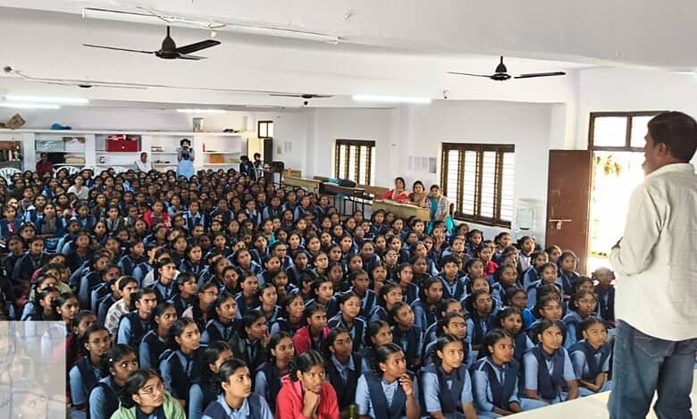 The Cyberabad SHE team and AHTU at an programme conducted in the city