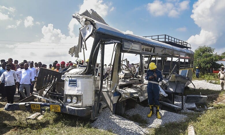 Telangana Chevalla bus accident
