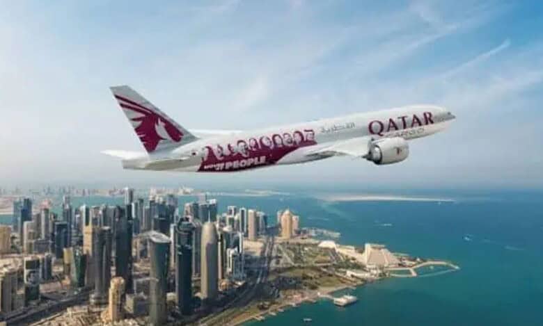A Qatar Airways flight