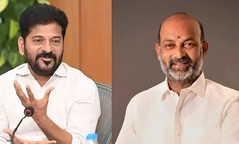 Telangana CM Revanth Reddy and Bandi Sanjay Kumar