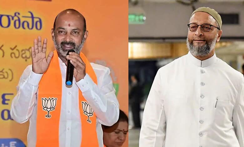 Bandi Sanjay Asaduddin Owaisi